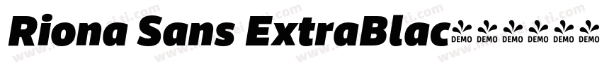 Riona Sans ExtraBlac字体转换